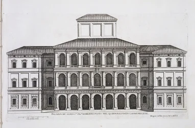 Palazzo Barberini sul Quirinale, terminato nel 1630, da 